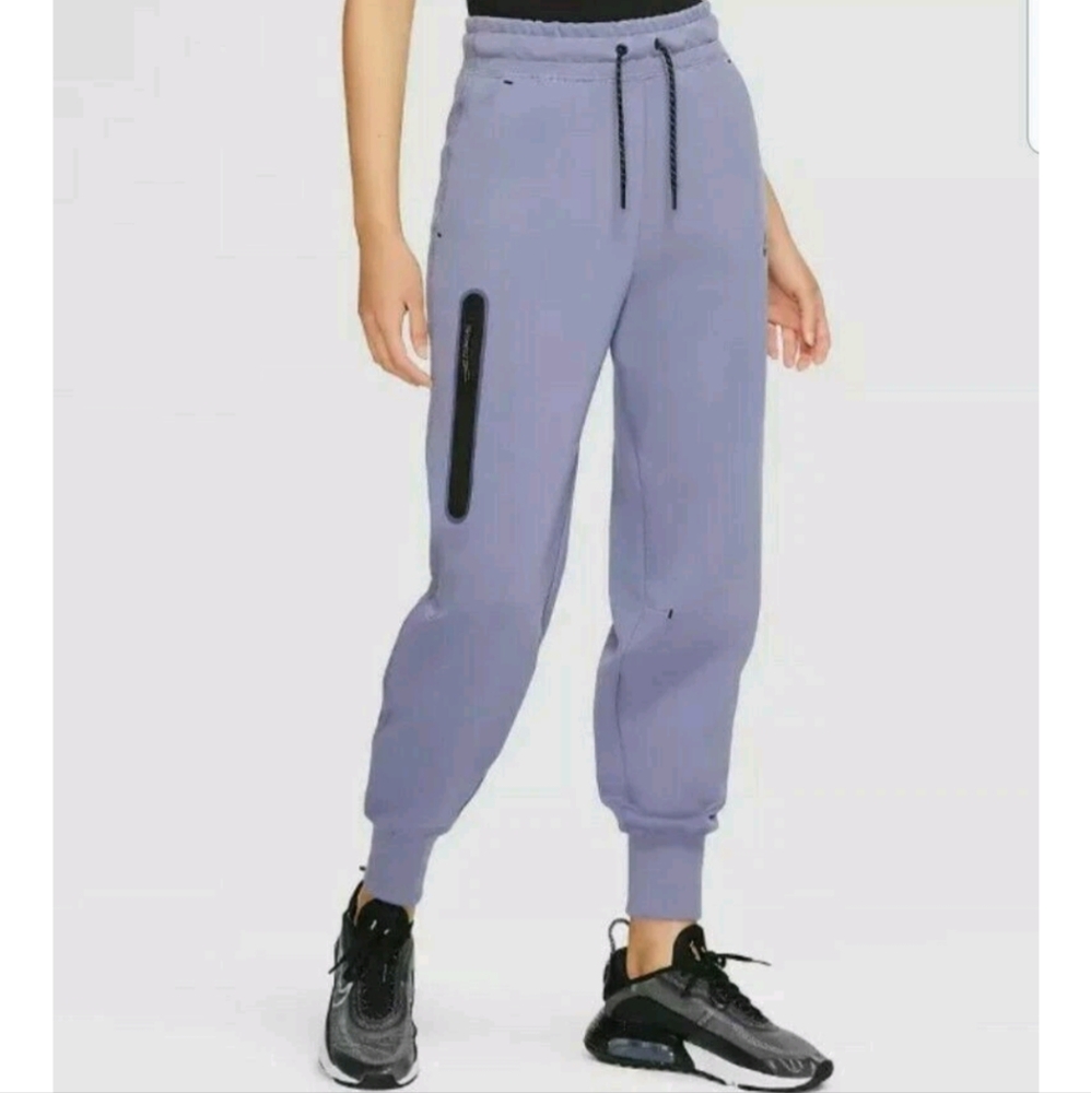 Nike Sportswear Tech Fleece Grey/ Blue Sweatpants Women's Size Large